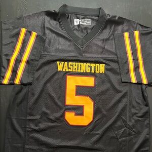 Washington Commanders Black and Gold Jayden Daniels Men's Jersey